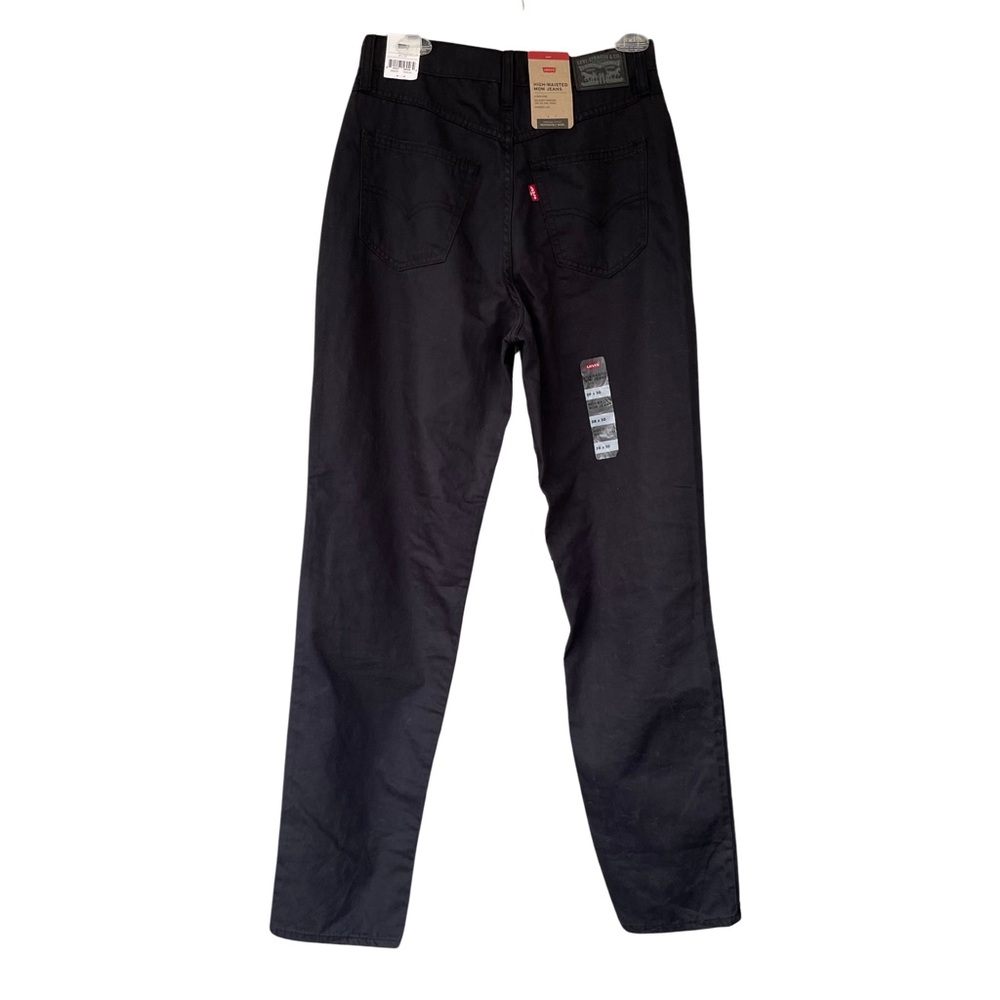 NWT Levi’s Womens High-Waisted Mom Jeans Black 90s style Tapered Leg Size 28x30